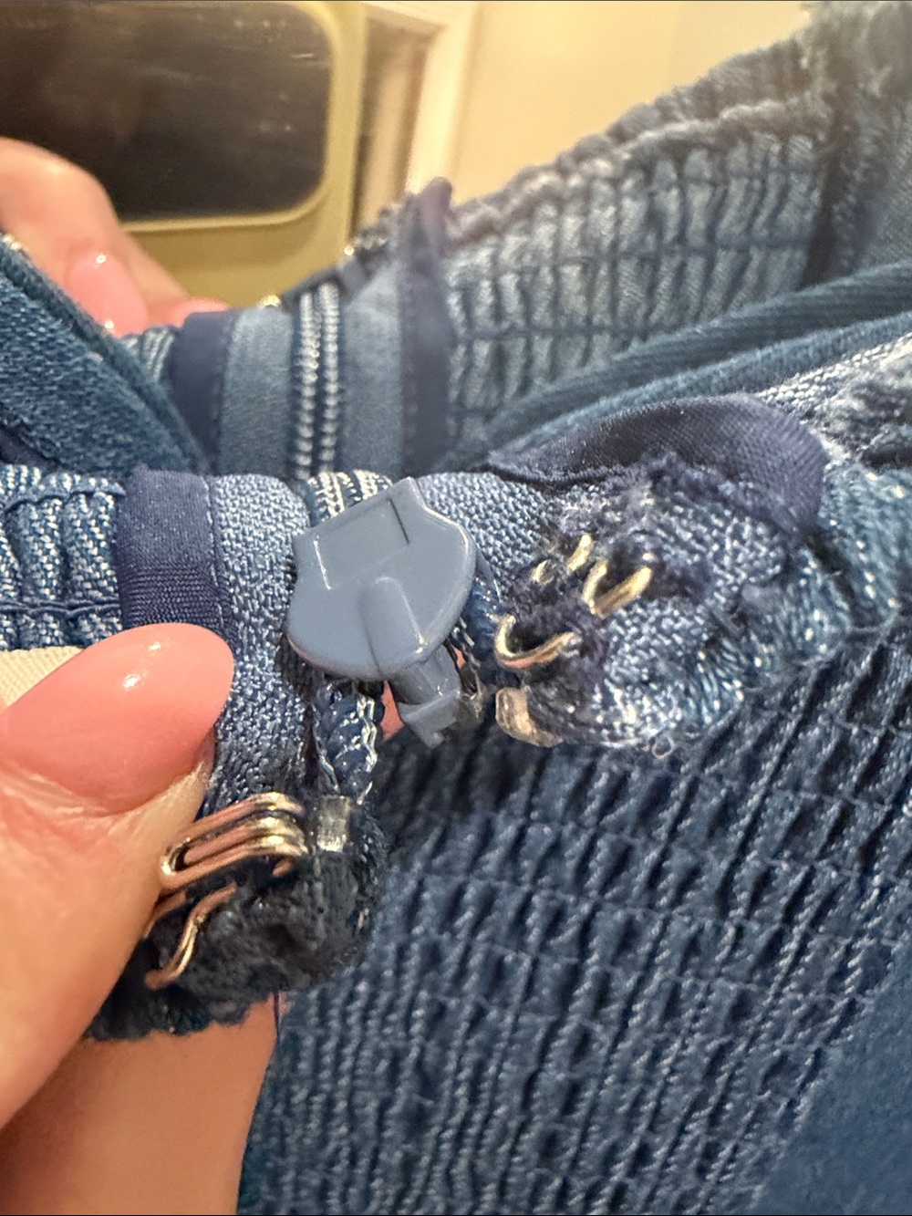 Moon River Denim Blue Maxi Dress - Picture 8 of 9